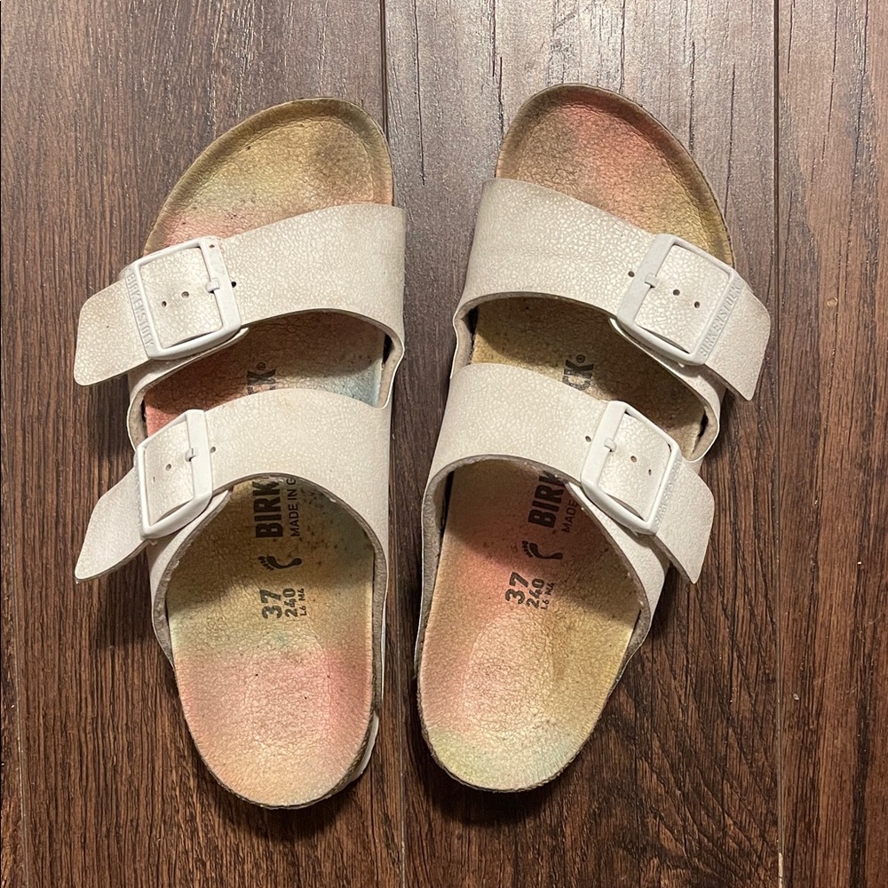 Birkenstock Arizona Vegan Birko-Flor Rainbow Soles